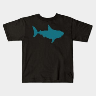 San Jose Hockey Shark Pixel Kids T-Shirt